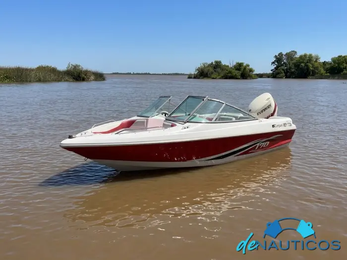 Venta de Lancha CAMPANILI 170 Open    Evinrude 135 Hp HO E-Tec   •El motor fuera de borda Evinrude E-TEC 135 H.O. tiene una cilindrada de 2.592 cc (2,6 litros) y una potencia nominal de 135 HP, la cual rinde un extra por pertenecer a la serie de alto rend